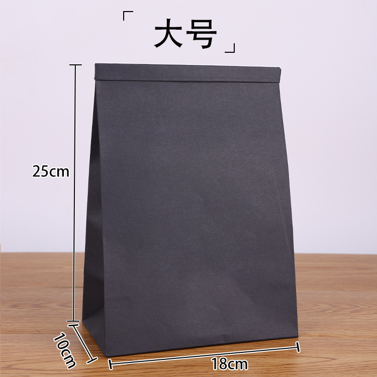 창이 없는 검정색 대형 18*10*25-25개 - 크라프트지