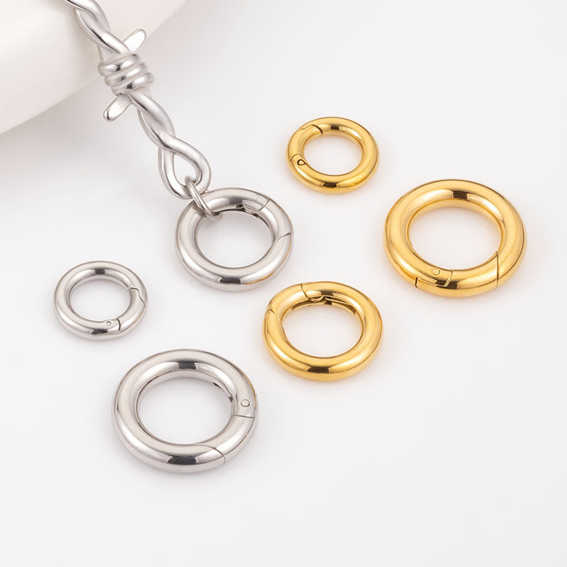 Metal button Classification 304 Stainless Steel Solid Color Jewelry Buckle Metal Button