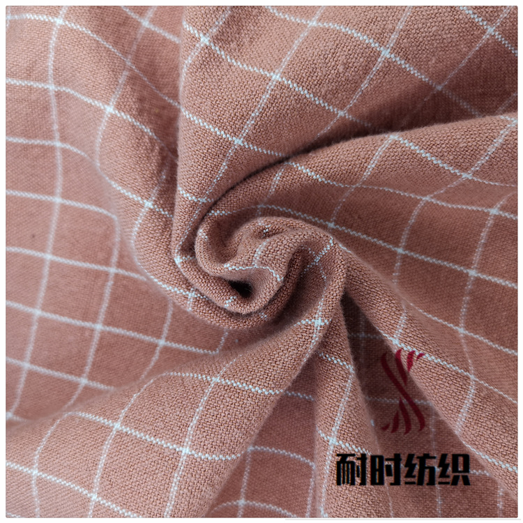 新上提花系列 加厚水洗中格 染色现货 连衣裙衬衫休闲服 耐时纺织