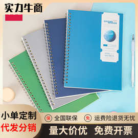 deli得力LA560螺旋笔记本线圈本A5软面抄记事本60页商务办公本子