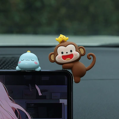 for Women, Car ornaments - little-dinosaur-little-monkey-free-traceless-glue