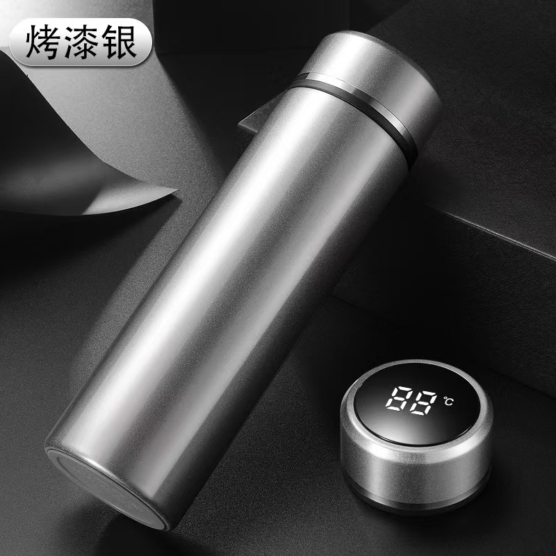 Taza de agua inteligente 316 de acero inoxidable 304 Taza recta de separación de té Regalo unisex Vaso de agua con aislamiento de letras de negocios