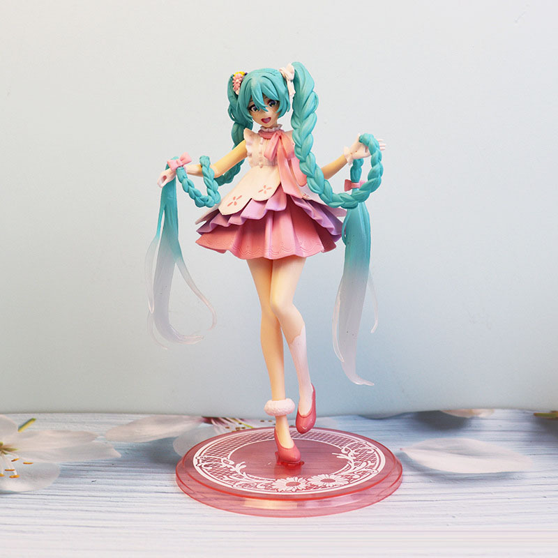 20cm Hatsune Miku Figur Anime Mädchen Figur Modell Dekoration Puppen Geschenk – Detail 2
