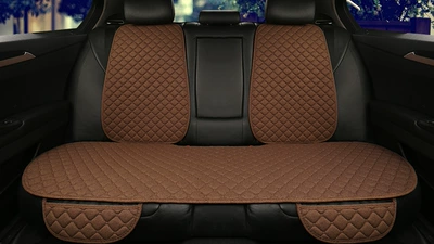 Four Seasons Pad | Seat Cover Five-Seater Breathable Car - rear-seat-backrest-charm-linen