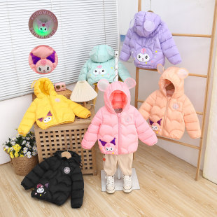 Autumn and Winter Kidsren's down Jackets, New Boys and Girls Baby Outwears, Infant Cotton Outwears, Kidsren's Warm and Light Cotton-Padded Jackets