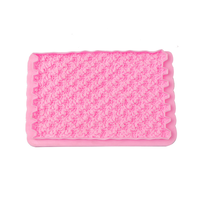 Molde de silicona fondant suéter de punto textura pastel molde cake edge decoración fondant molde herramienta para hornear