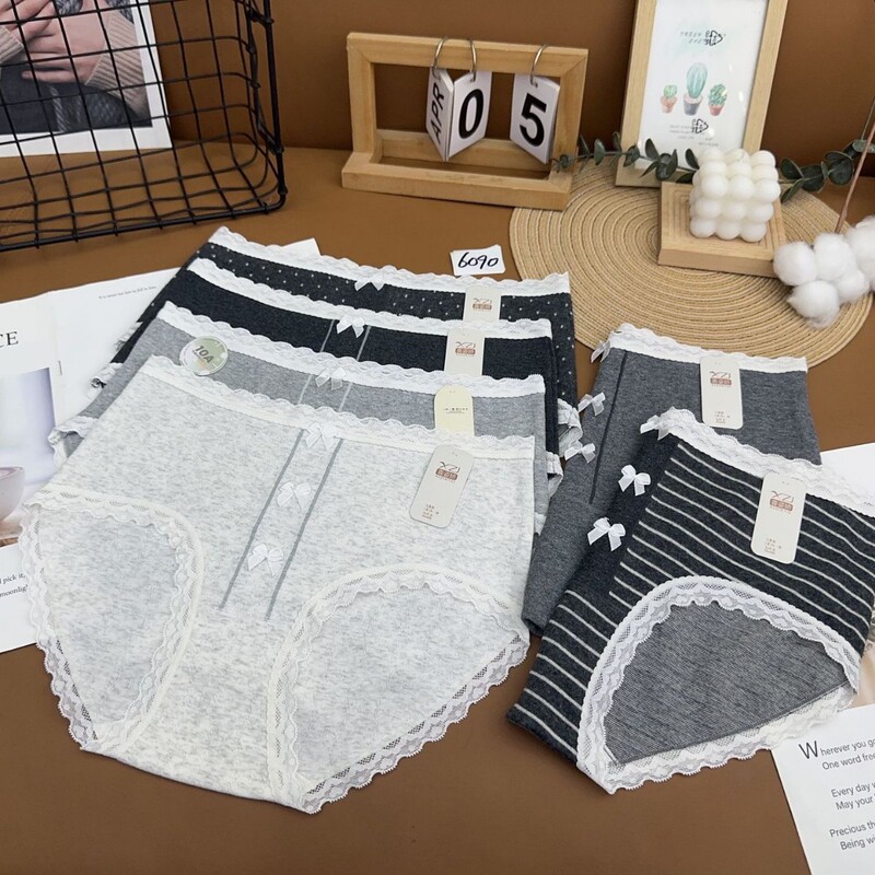 Women's Underwear New Popular Style Cotton Korean Fashion Comfortable Young Girl Briefs Special Price Wholesale Supply