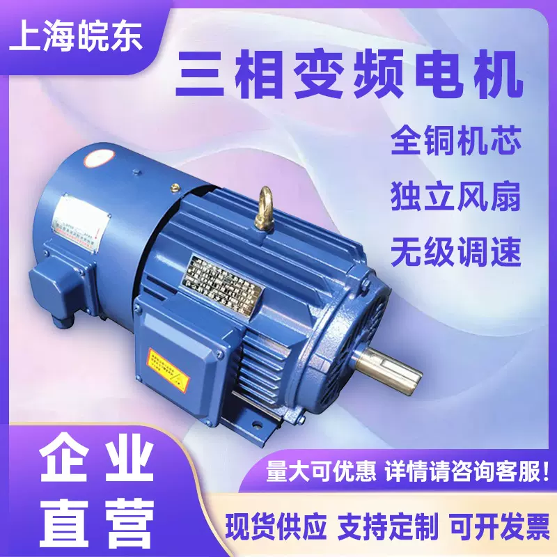 变频调速0.75KW-90千瓦三相电机7.5/11/15千瓦变频电动机马达4极