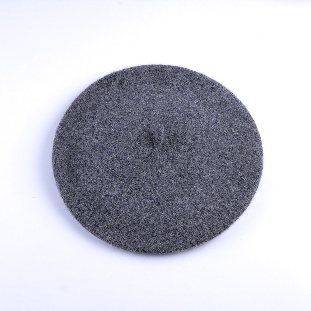 Unisex Wool beret Autumn-winter vintage woolen painter's hat Winter hat Lady's bud hat_voghion.com
