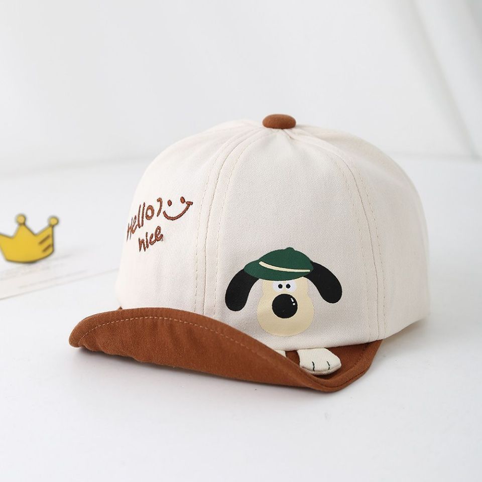 Sombreros para bebés primavera y otoño delgados, gorras de lengua de superpeso lindas para niños y niñas, sombreros de béisbol de protección solar para niños pequeños