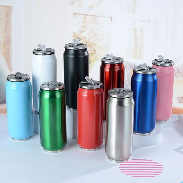 Transfronterizos para latas de dibujos animados creativas tazas de vacío tazas de cola tazas de automóviles personales de aislamiento térmico al por mayor