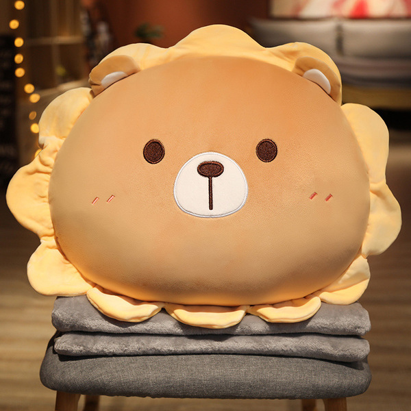 cartoon pillow with animals solar-powered