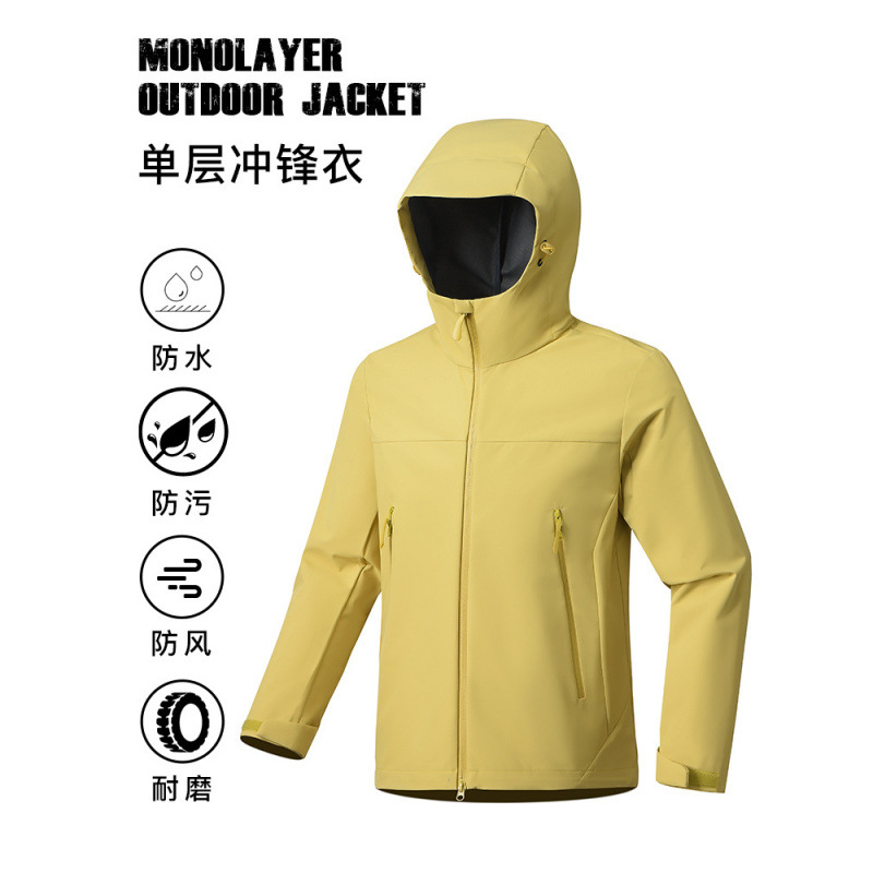 Jackets for Spring and Autumn, Couple's Warm Jackets, Men's and Women's Windbreakers, Windproof and Waterproof Single-Pull Quick-Drying Thin Fashion Jackets