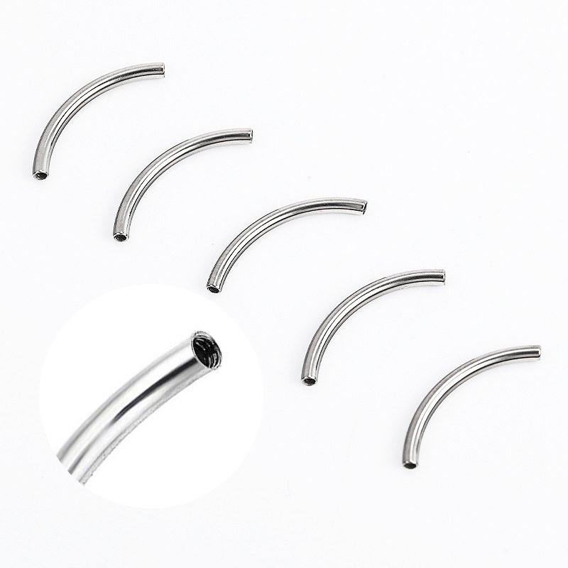 Zesen F136 Titanium Alloy Eyebrow Stud Internally Threaded Curved Bar G23 Banana Bar 14G 16G Body Jewelry detail image 8