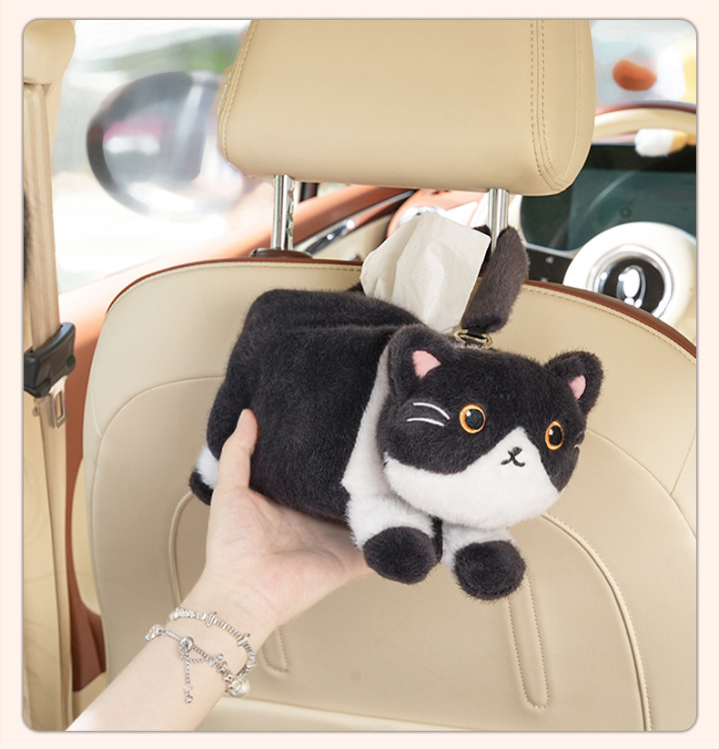 High-Looking Car Tissue Box, Car Hanging, Cute Car Interior Decoration, Paper Bag Storage, Hanging Paper Box