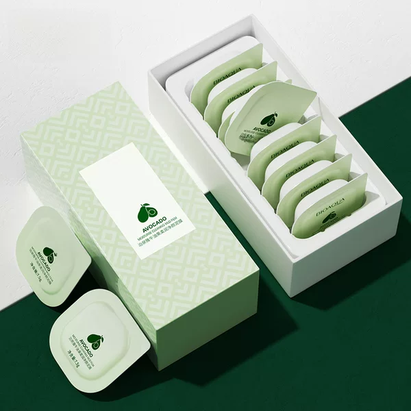 Boquanya avocado deep moisturizing facial mud mask moisturizing moisturizing smooth improving dry mild cleansing mask