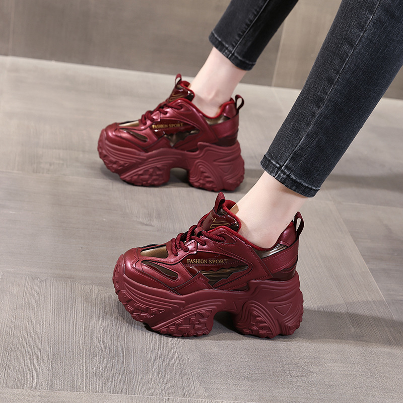 Giày thể thao nữ đế dày độn cao dáng chunky ZDW5550-18 — Màu đen