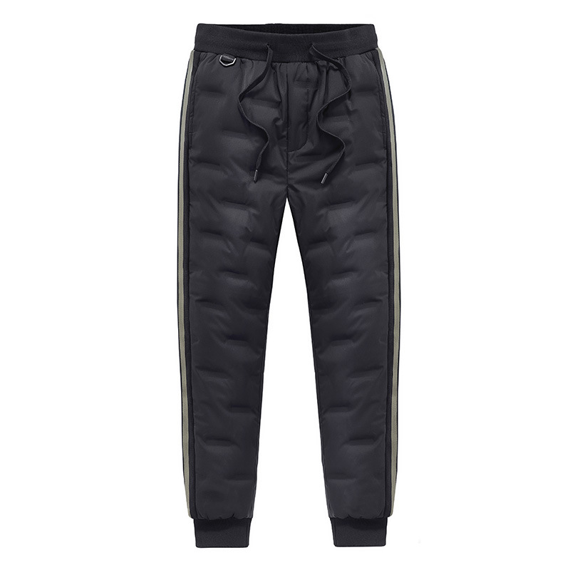 Down Pants for Men and Women, Cold-Proof Outerwear, Winter Thickened White Duck down Cotton Pants, Men's Outdoor Pants, Trendy Sports down Pants