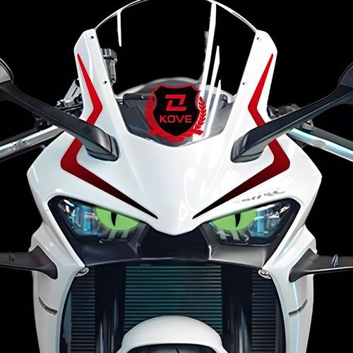 K4V 450RR New Demon 3D Eye Sticker Modified Headlight Electric Motorcycle No. 9 Night Light Cat Eye Decor