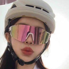 新款登山骑行眼镜男运动防风防紫外线护目镜滑雪防晒炫彩片太阳镜