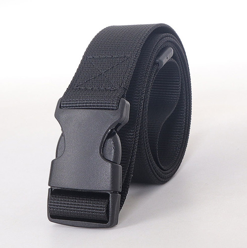 2.5 wide buckle thin belt for women outdoor workwear students metal-free trousers belt canvas military training wholesale nylon