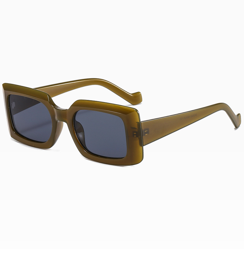 nihaojewelry fashion caramel color small square frame sunglasses wholesalepicture8