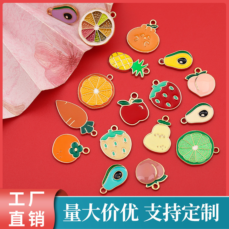 Metal golden water, pendant, accessory with accessories, handle, bracelet, chain, strawberry, handmade