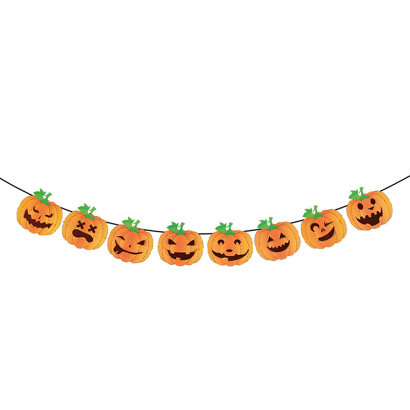 ハロウィンバナー、コウモリフラッグ、テーマパーティーフラワーバナー、フラッグ、誕生日フラッグ、パーティーデコレーション小道具|undefined