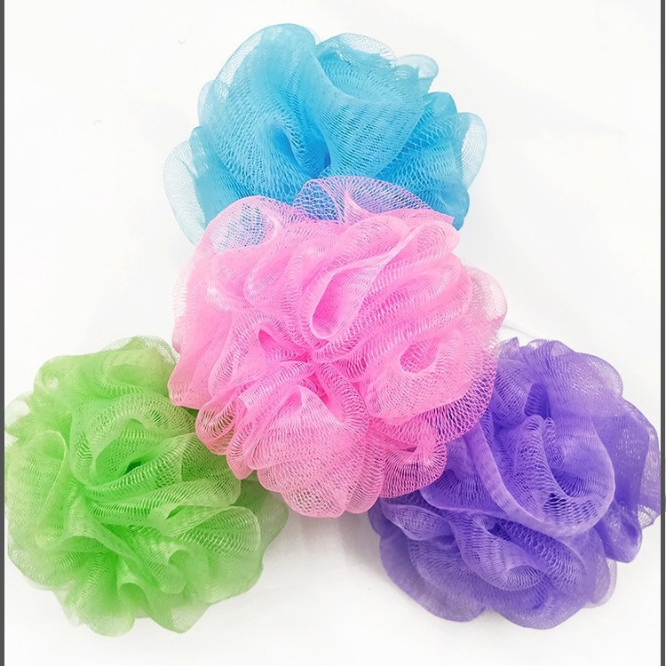 Suministro directo de fábrica gran bola de baño coreana super suave monocromo Flor de baño 20g regalo Flor de baño fija Red de espuma de baño
