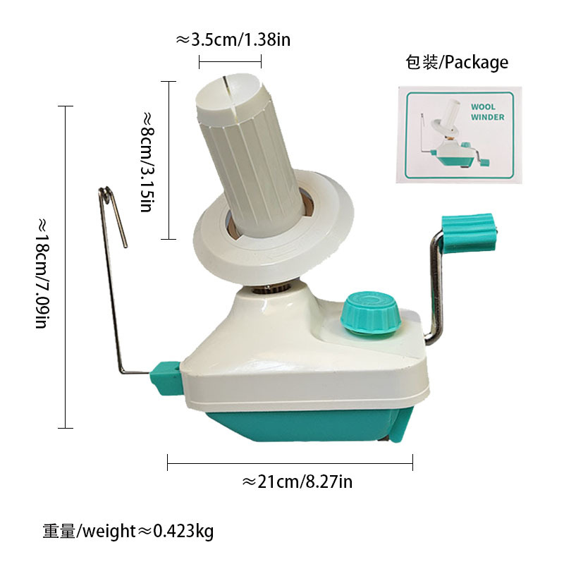 Pequeña máquina de bobinado de lana doméstica bola de lana de plástico Winder manual de manivela de lana tejida Winder al por mayor