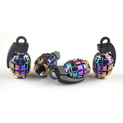 Auto modification parts, car and motorcycle stylish chrome aluminum valve caps, American bicycle valve covers