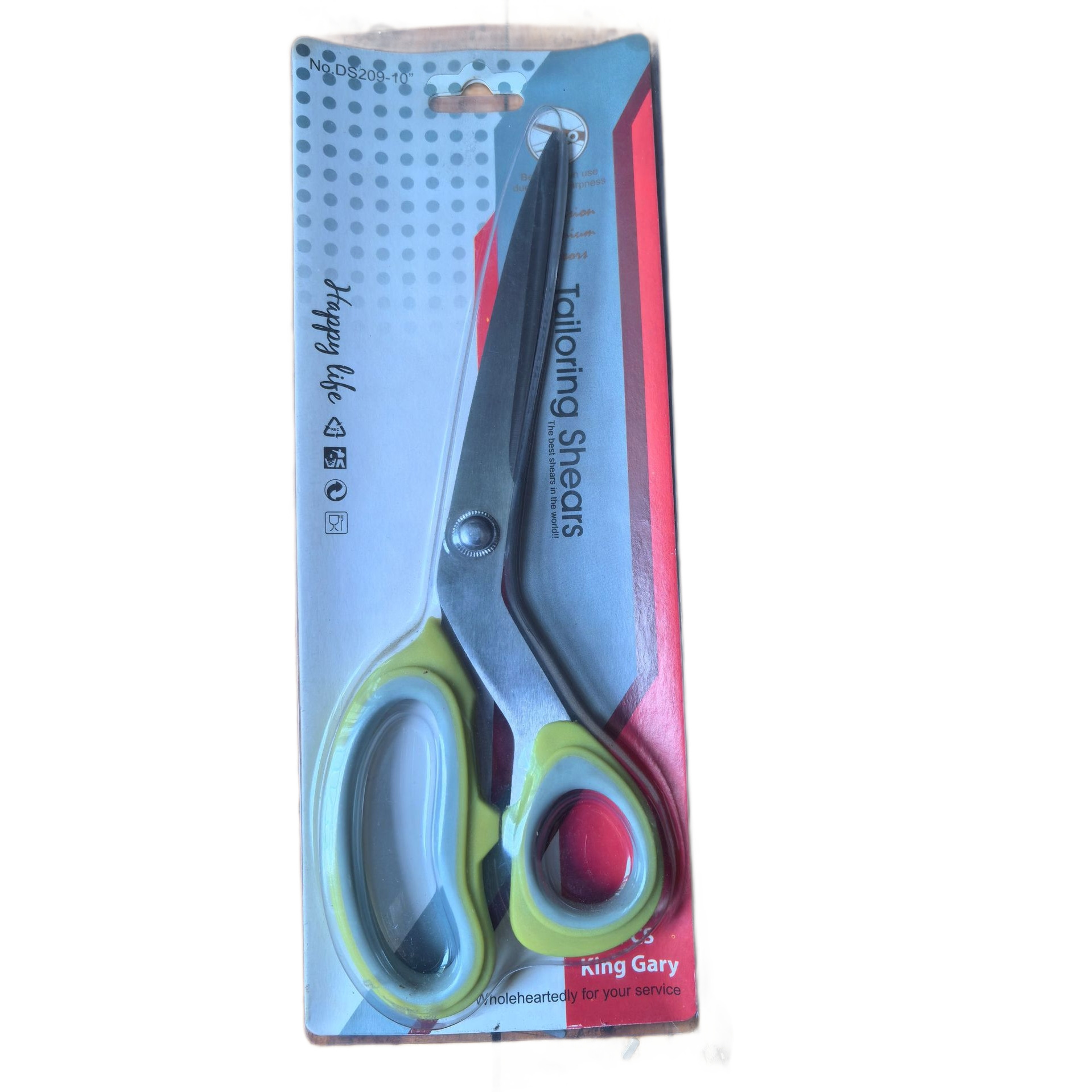 In stock con embalaje tijeras de corte de acero inoxidable especial de oficina papel cortar a mano tijeras de corte de ropa doméstica