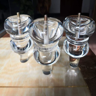 水晶脚沙发脚 亚克力玻璃透明柜脚 透明桌子脚，高档水晶台脚