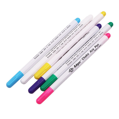Air-erasable fade pen for clothing cutting, thin-head marking, water-soluble water-erasable pen, cross-stitch water-based DIY automatic disappearing pen