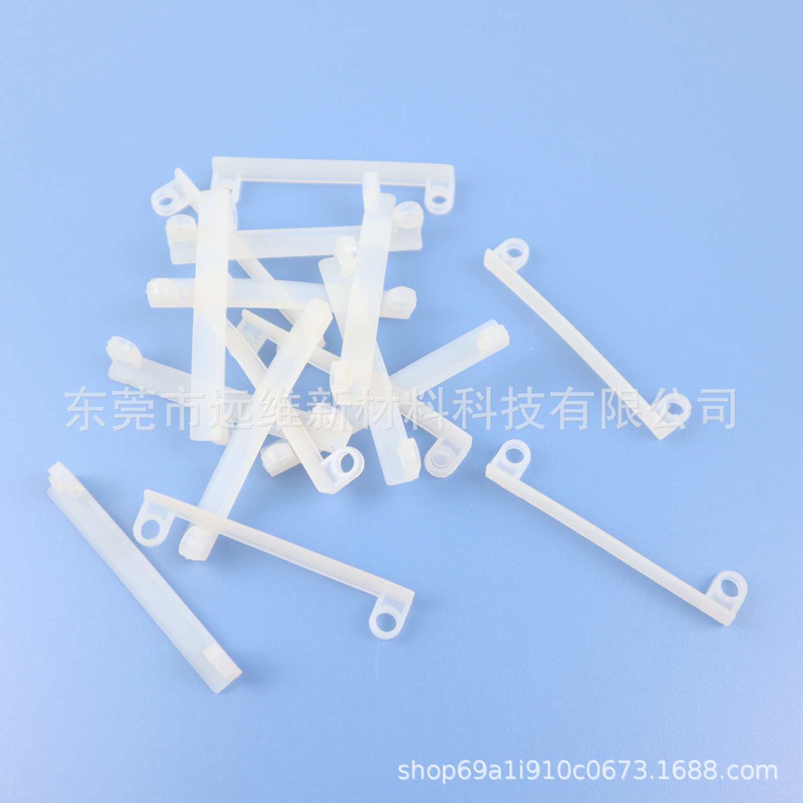 白色硅胶固定套电器硅胶固定垫电子配件硅胶固定条支架硅胶固定带
