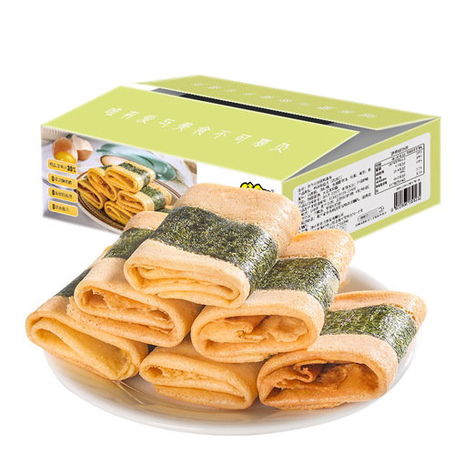 Lao Shiren Seaweed Phoenix Roll 30 pieces egg roll shortbread biscuits handmade pastries specialty seaweed internet celebrity snacks