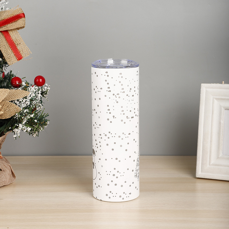 720g Weight Water Bottles Kitchen and drinking utensils Water Cup Event & Party Supplies 1 Piece Quantity Daily Occasion Stainless Steel Material Christmas Festival Cartoon Pattern Vacation Style Christmas Vacation Cartoon Stainless Steel Water Bottles 1 Piece 6