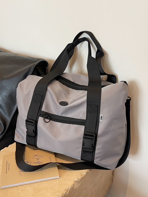 Bolsa de viaje corto, bolsa de equipaje ligera de gran capacidad, bolsa de fitness, bolsa de viaje casual de moda para hombres.