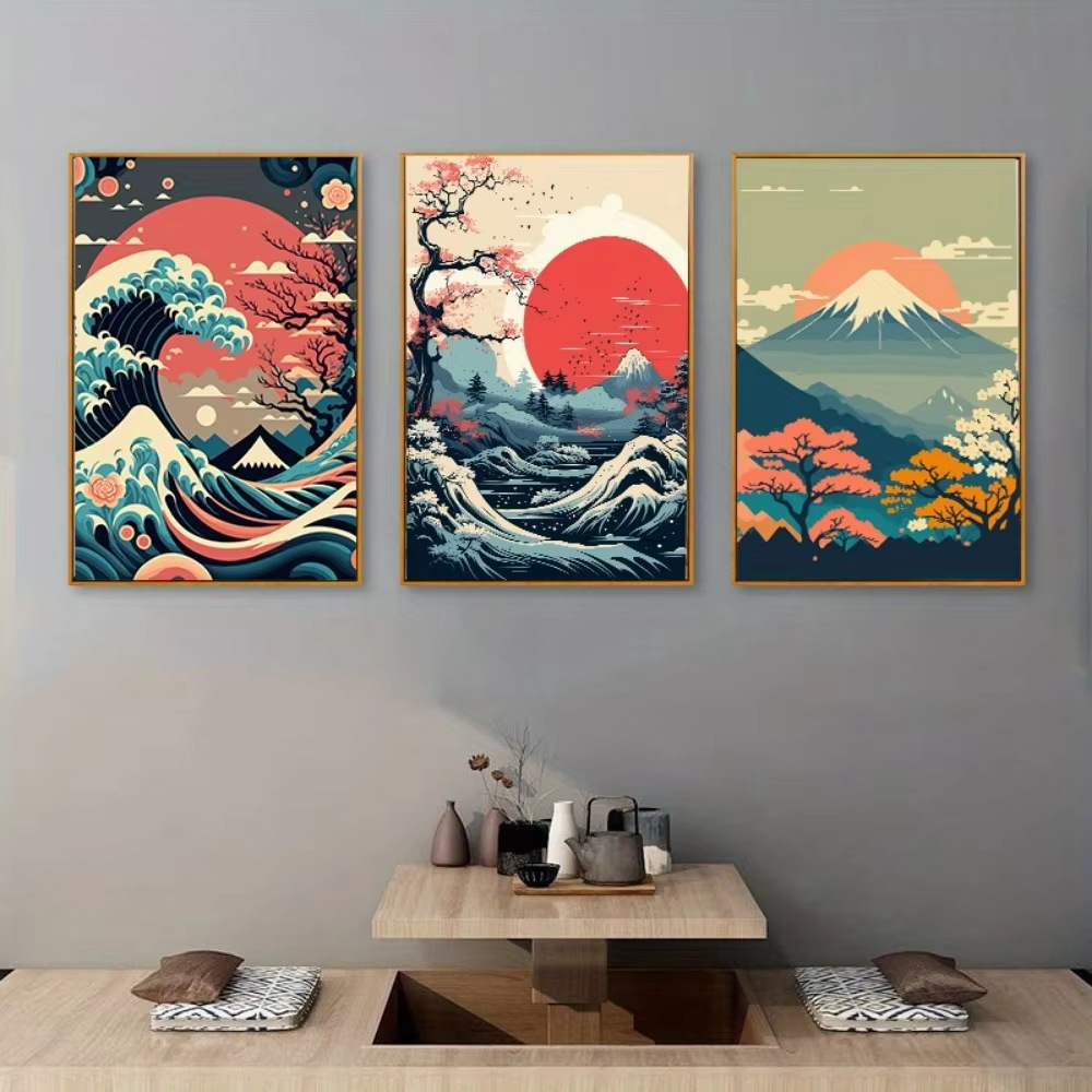 15g Weight Canvas, Painting core Home Textiles & Decor Type Chinoiserie Pastoral Scenery Landscape Canvas   Artificial Decorations