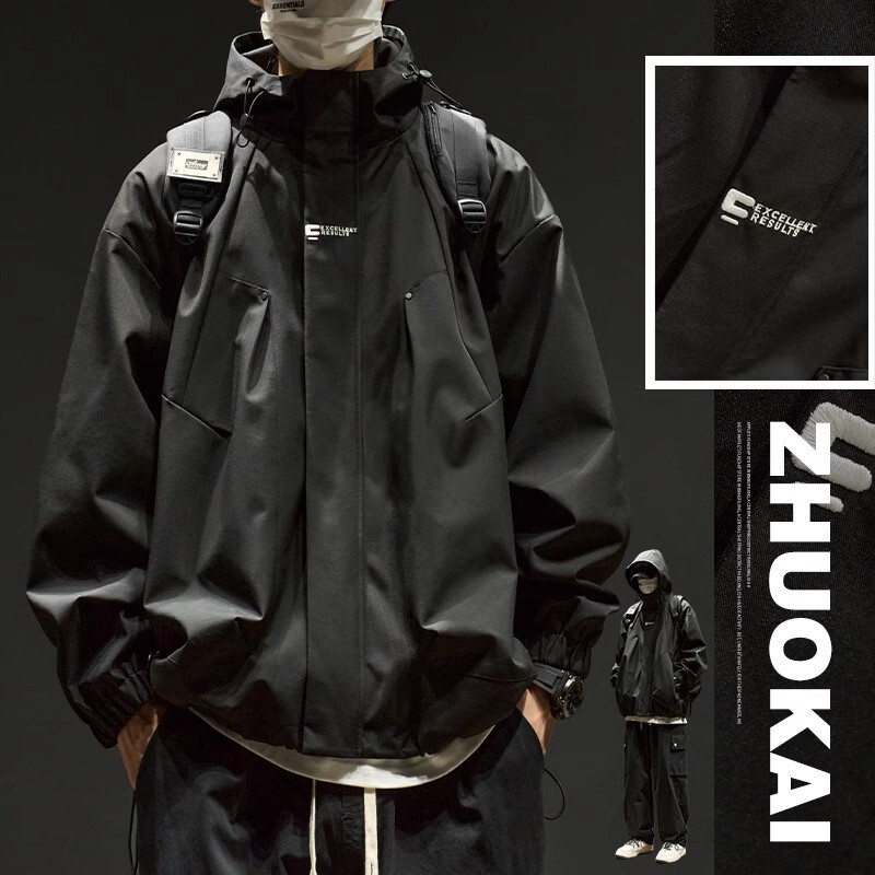 2024 New Arrival Jacket Men's Spring and Autumn Fashion Brand Men's Autumn Jacket Boys Autumn and Winter Outdoor Mountaineering Suit