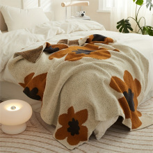 I 26343 Sunflower knit lounge blanket for sofa ̫������֯ɳ