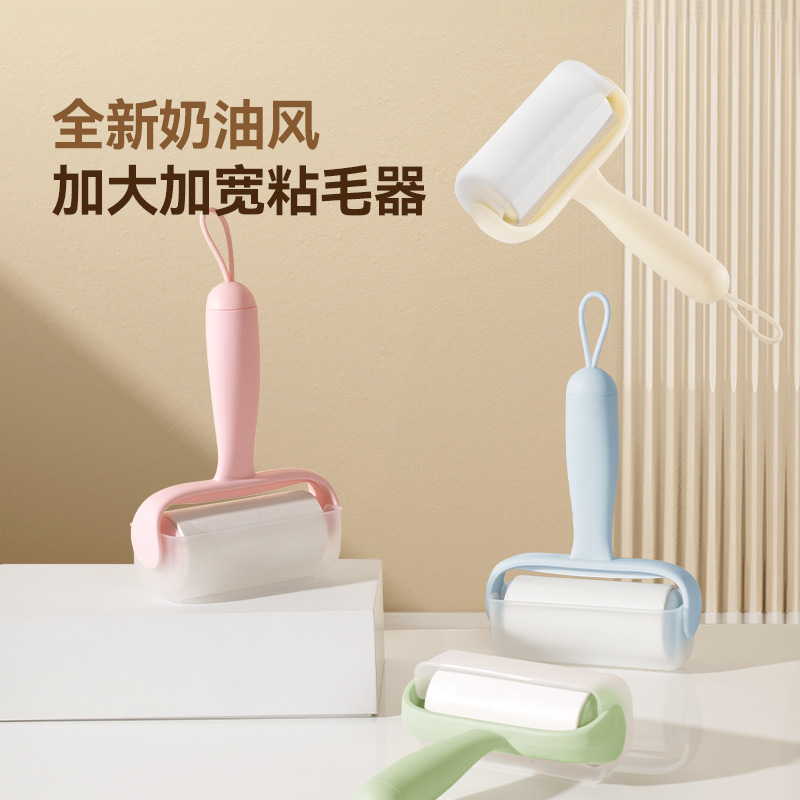 Tearable Sticky Hair Artifact Replacement Roll Paper Pet Sticky Cat Hair Roller Strong Sticky Hair Cleaning Dust Removal Scraper