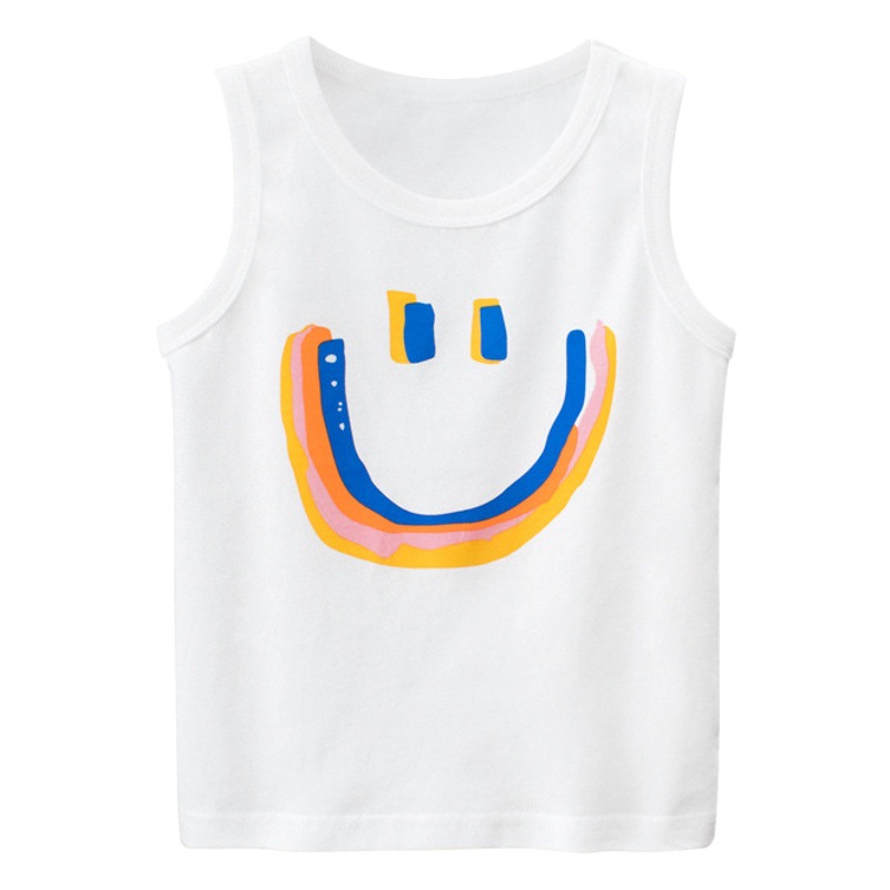27 niños marca ropa para niños novedad de verano 2025 chaleco para niños ropa de bebé camisa sin mangas dropshipping