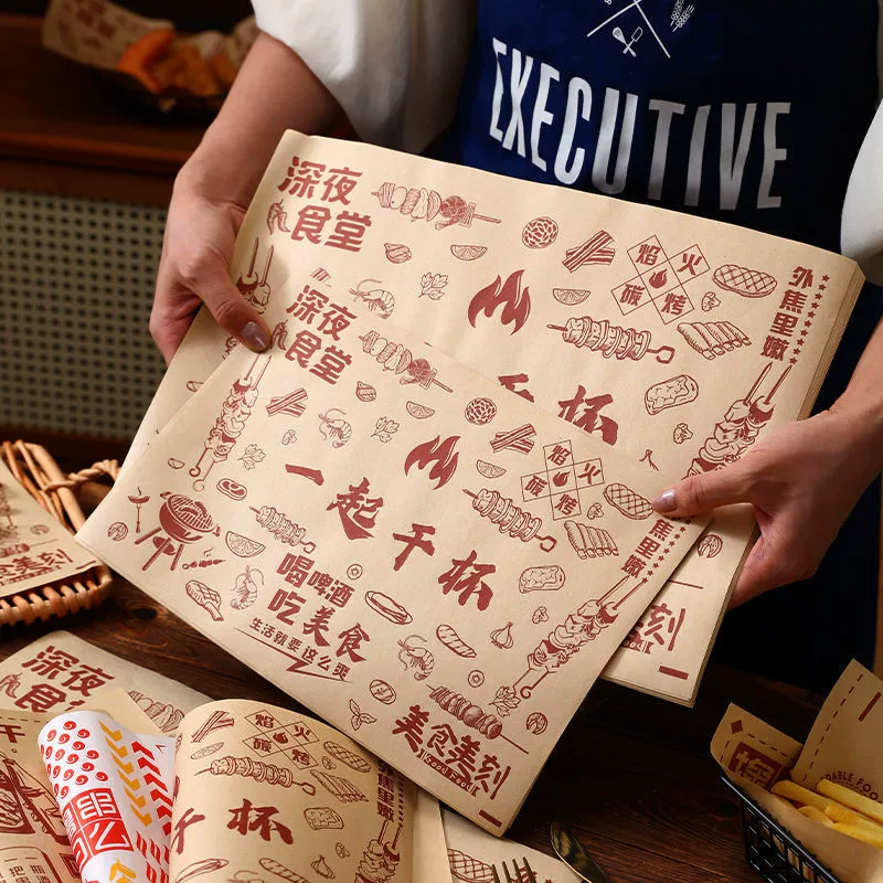 Коврики для тарелок для барбекю Специальная бумага для шашлыков