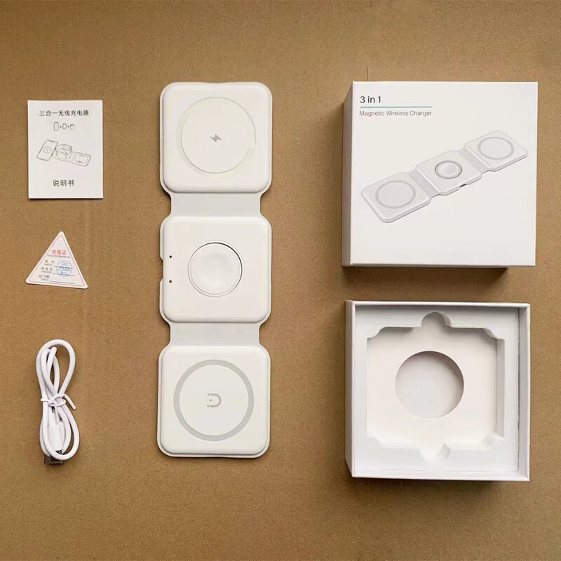 Amazon 越境売れ筋ワイヤレス充電器スポット磁気スリーインワンワイヤレス充電デスクトップ充電ステーション急速充電|undefined