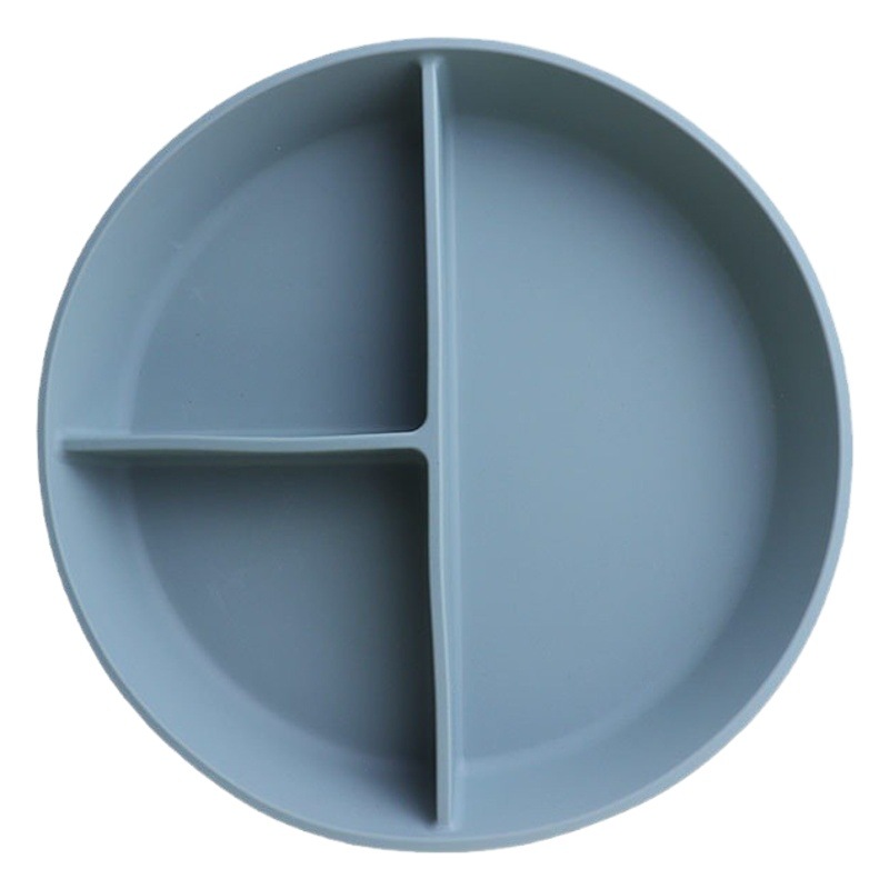 Silicona bebé alimentación ventosa tazón con cuchara y tenedor