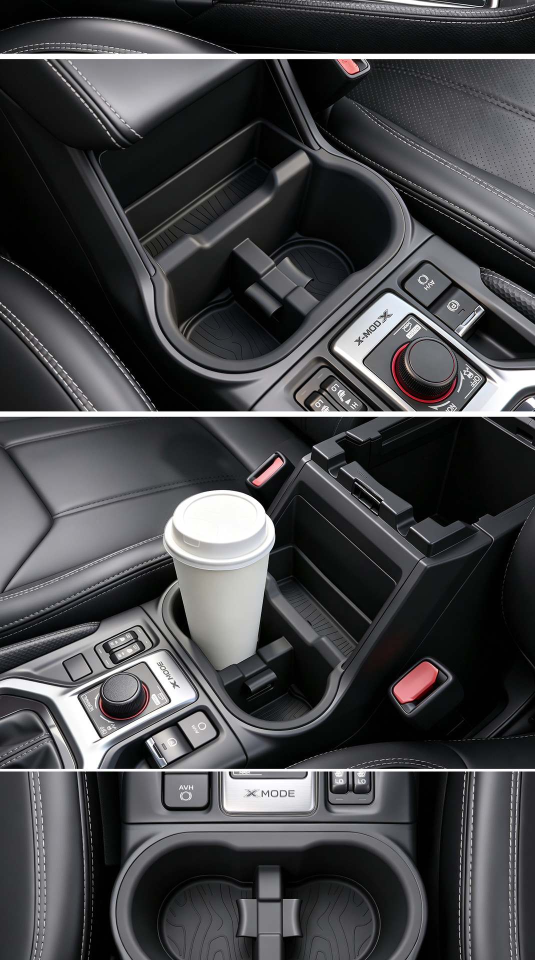 Suitable for Subaru Forester SK central console car cup holder, cup limiter, silicone cup mat, interior storage slot