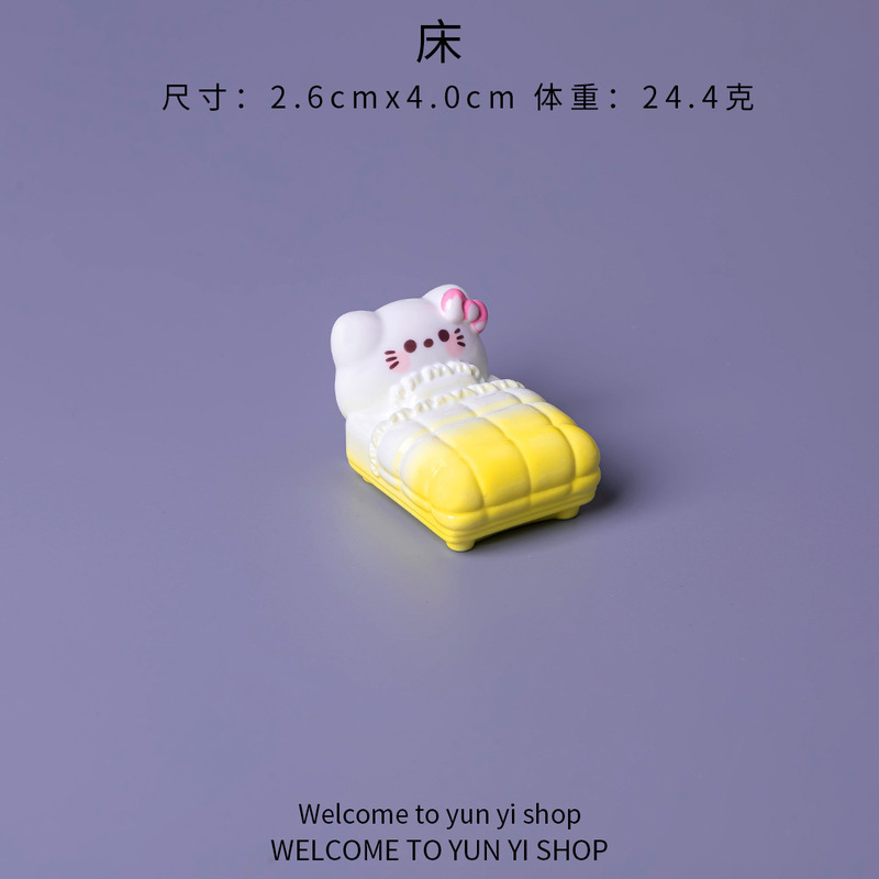 微景观创意可爱猫咪家具动物盲盒装饰品配件办公室桌面迷你小摆件|undefined