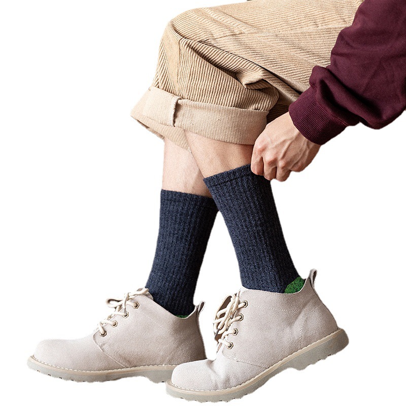 Winter men's wool sports socks thick wool socks thick terry socks men's mid tube socks super thick wool socks_voghion.com