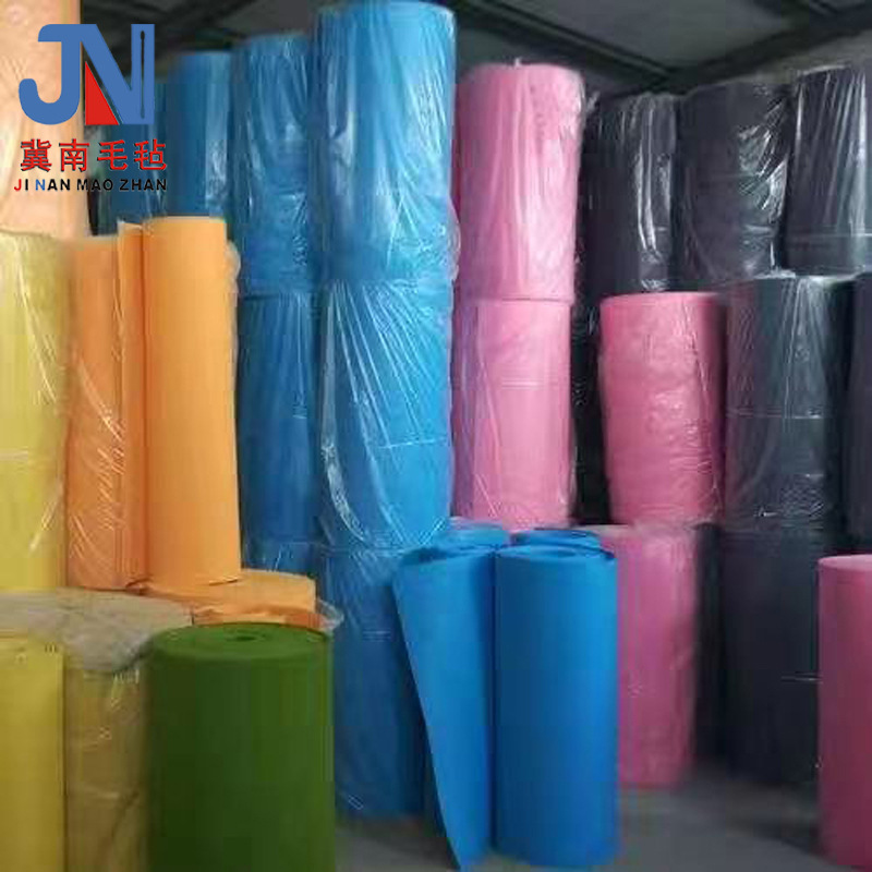 冀南毛毡供应各种羊毛化纤毛毡 羊毛混纺毛毡 彩色化纤毛毡布